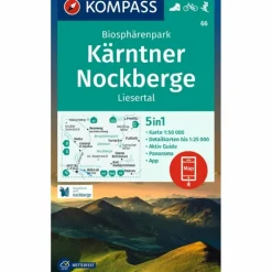 KOMPASS WANDERKARTE 66 BIOSPHÄRENPARK KÄRNTNER NOCKBERGE