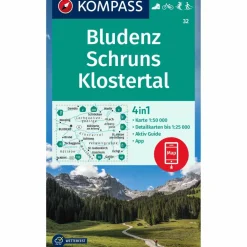 KOMPASS WANDERKARTE 32 BLUDENZ-SCHRUNS