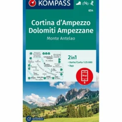 KOMPASS WANDERKARTE 654 CORTINA D'AMPEZZO