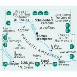KOMPASS WANDERKARTE 654 CORTINA D'AMPEZZO