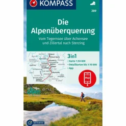 KOMPASS WANDERKARTE 289 DIE ALPENÜBERQUERUNG