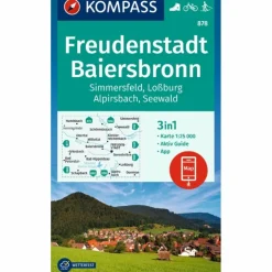 KOMPASS WANDERKARTE 878 FREUDENSTADT, BAIERSBRONN