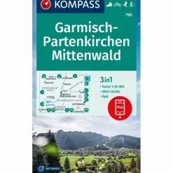 KOMPASS WANDERKARTE 790 GARMISCH-PARTENKIRCHEN, MITTENWALD