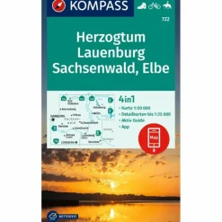 KOMPASS WANDERKARTE 722 HERZOGTUM LAUENBURG, SACHSENWALD