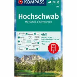 KOMPASS WANDERKARTE 212 HOCHSCHWAB, MARIAZELL, EISENWURZEN
