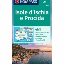KOMPASS WANDERKARTE 680 ISOLE D' ISCHIA E PROCIDA 1:15.000