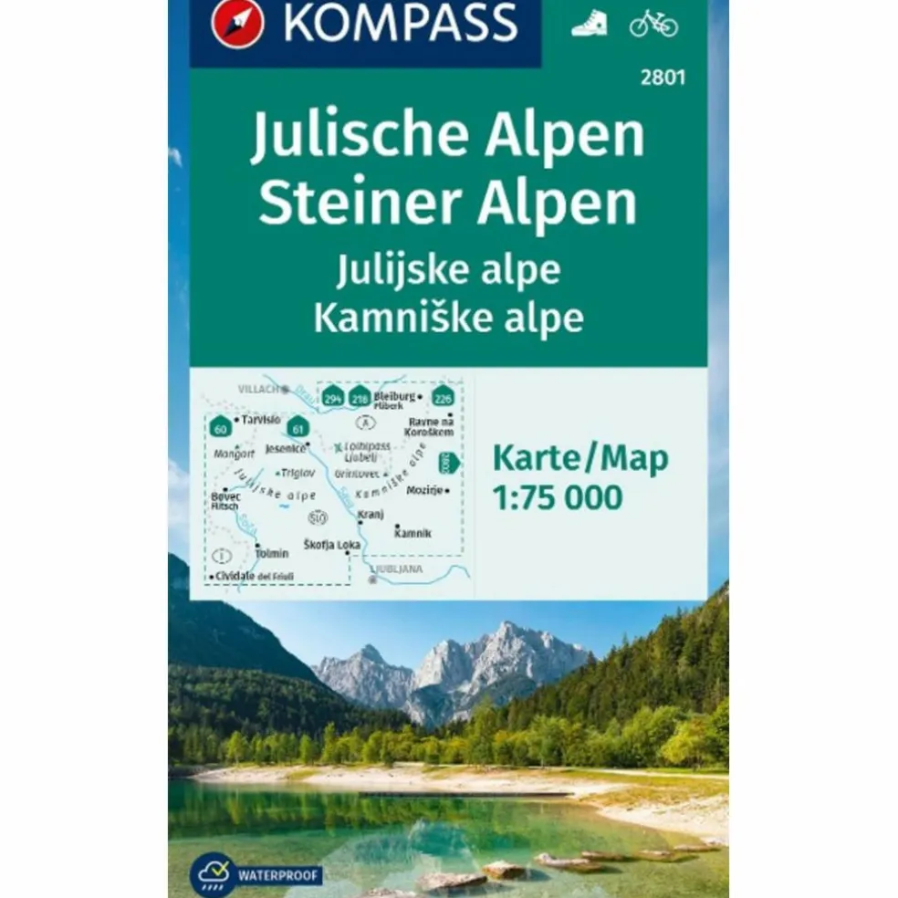 KOMPASS WANDERKARTE 2801 JULISCHE ALPEN