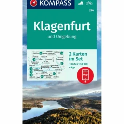 KOMPASS WANDERKARTE 294 KLAGENFURT UND UMGEBUNG 1:50000
