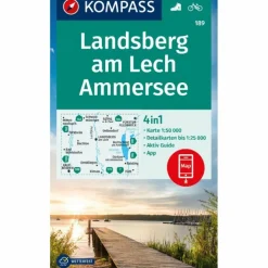 KOMPASS WANDERKARTE 189 LANDSBERG AM LECH, AMMERSEE 1:50.000