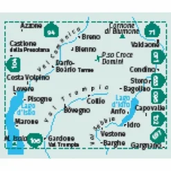 KOMPASS WANDERKARTE 103 LE TRE VALLI BRESCIANE 1:50.000