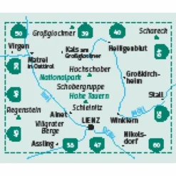 KOMPASS WANDERKARTE 48 LIENZ, SCHOBERGRUPPE, NP HOHE TAUERN