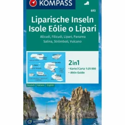 KOMPASS WANDERKARTE 693 LIPARISCHE INSELN