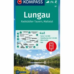 KOMPASS WANDERKARTE 67 LUNGAU, RADSTÄDTER TAUERN, MALTATAL
