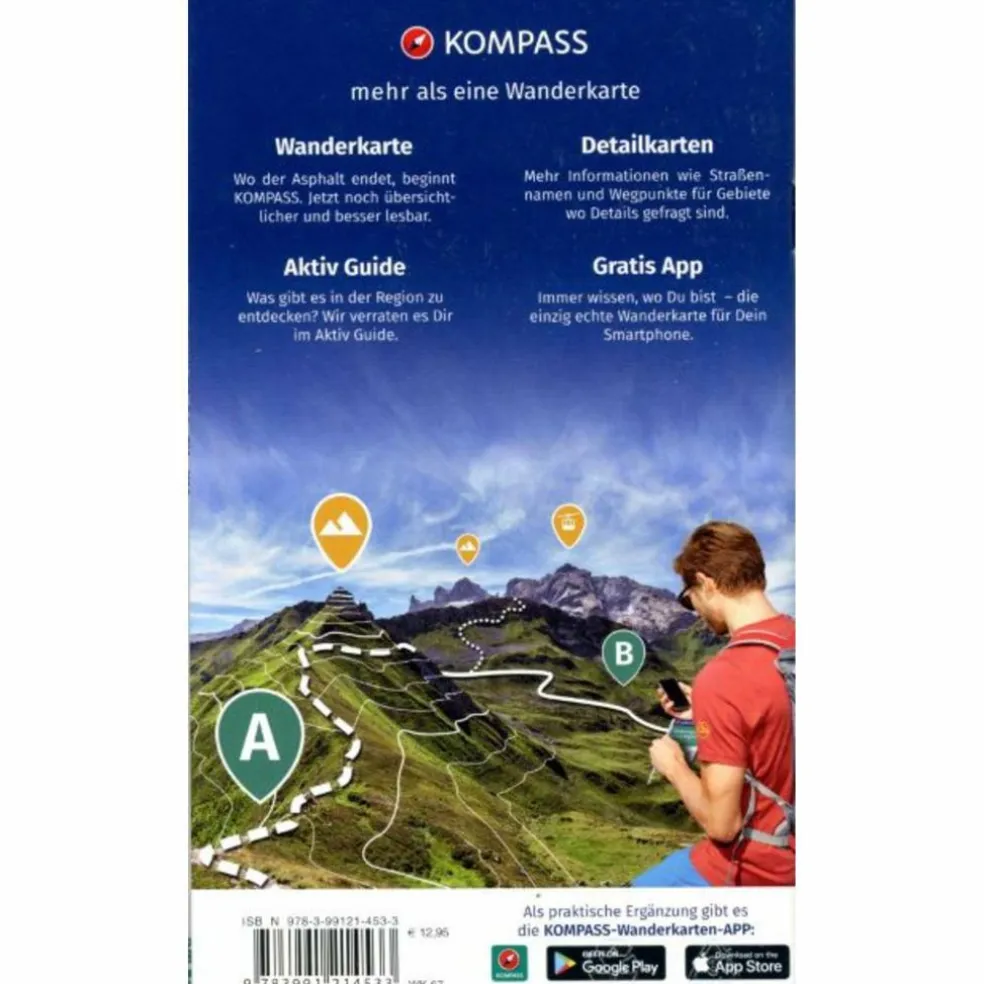 KOMPASS WANDERKARTE 67 LUNGAU, RADSTÄDTER TAUERN, MALTATAL