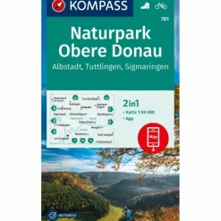 KOMPASS WANDERKARTE 781 NATURPARK OBERE DONAU - ALBSTADT