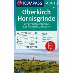 KOMPASS WANDERKARTE 877 OBERKIRCH, HORNISGRINDE, GENGENBACH