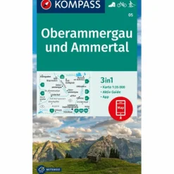 KOMPASS WANDERKARTE 05 OBERAMMERGAU UND AMMERTAL 1:35.000