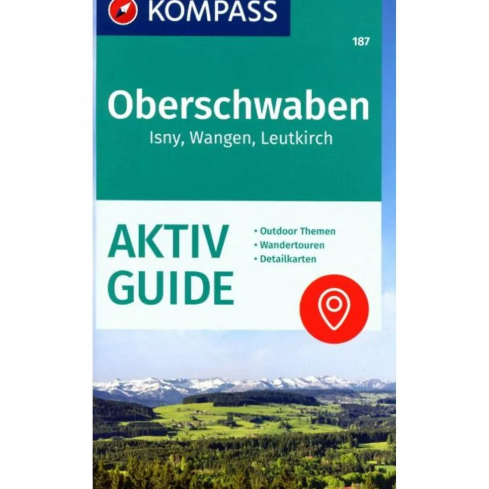 KOMPASS WANDERKARTE 187 OBERSCHWABEN, ISNY, WANGEN