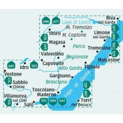 KOMPASS WANDERKARTE 689 PARCO ALTO GARDA, BRESCIANO