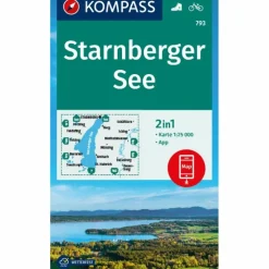 KOMPASS WANDERKARTE 793 STARNBERGER SEE 1:25.000