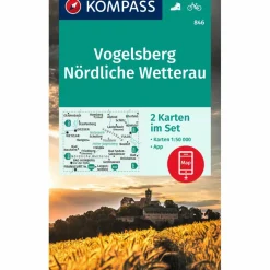 KOMPASS WANDERKARTE 846 VOGELSBERG, NÖRDLICHE WETTERAU