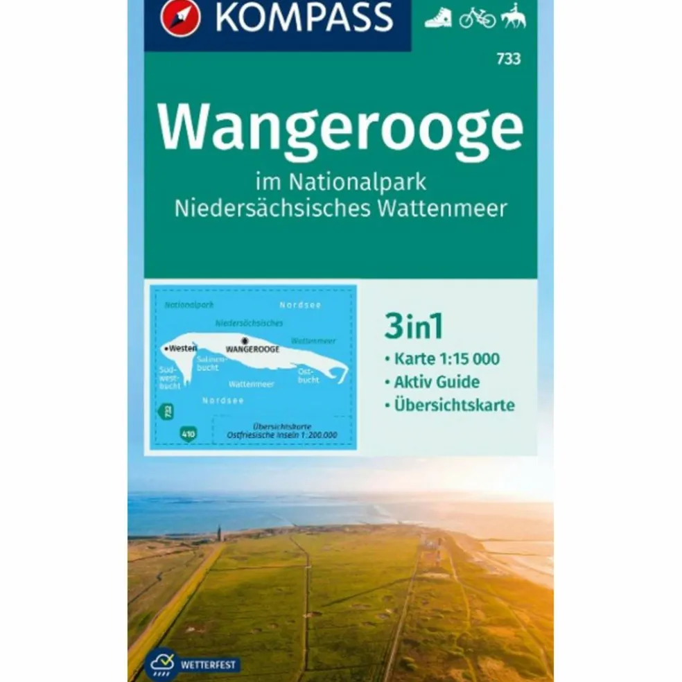 KOMPASS WANDERKARTE 733 WANGEROOGE