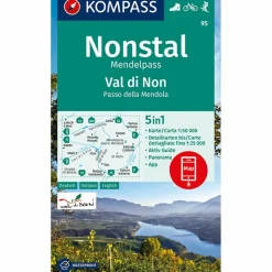 KOMPASS WANDERKARTE NONSTAL, MENDELPASS