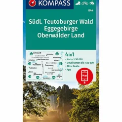 KOMPASS WANDERKARTE SÜDLICHER TEUTOBURGER WALD - EGGEGEBIRGE