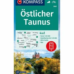 KOMPASS WANDERKARTE ÖSTLICHER TAUNUS 1:50 000