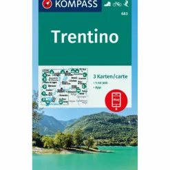 KOMPASS WANDERKARTEN-SET 683 TRENTINO (3 KARTEN) 1:50.000
