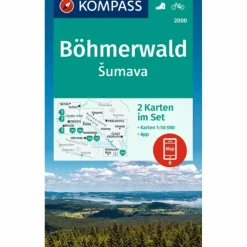 KOMPASS WANDERKARTEN-SET 2000 BÖHMERWALD, SUMAVA (2 KARTEN)