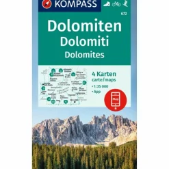 KOMPASS WANDERKARTEN-SET 672 DOLOMITEN