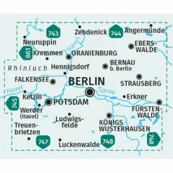 KOMPASS WANDERKARTEN-SET 700 BERLIN UND UMGEBUNG (4 KARTEN)