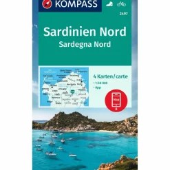 KOMPASS WANDERKARTEN-SET 2497 SARDINIEN NORD