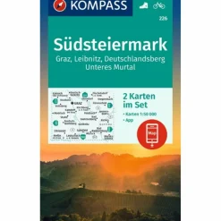 KOMPASS WANDERKARTEN-SET 226 SÜDSTEIERMARK, GRAZ, LEIBNITZ