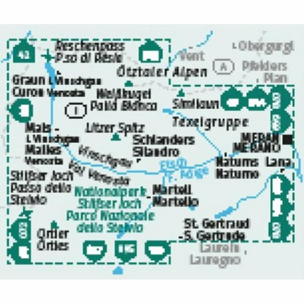 KOMPASS WANDERKARTEN-SET 670 VINSCHGAU (3 KARTEN)