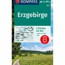 KOMPASS WANDERKARTEN-SET 866 ERZGEBIRGE (2 KARTEN) 1:50.000