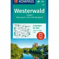 KOMPASS WANDERKARTEN-SET 847 WESTERWALD, SIEGEN