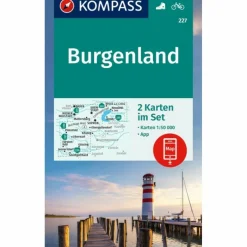 KOMPASS WANDERKARTEN-SET 227 BURGENLAND (2 KARTEN) 1:50.000