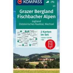 KOMPASS WANDERKARTEN-SET 221 GRAZER BERGLAND