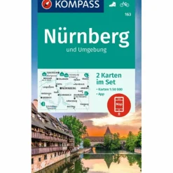 KOMPASS WANDERKARTEN-SET 163 NÜRNBERG UND UMGEBUNG
