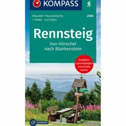 KOMPASS WANDER-TOURENKARTE RENNSTEIG - Wanderkarte