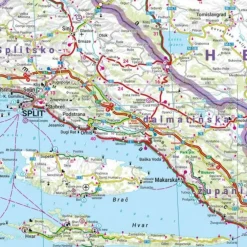 KROATIEN, STRAßENKARTE 1:500.000, FREYTAG & BERNDT - Straßenkarte