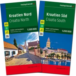 KROATIEN, STRAßENKARTEN-SET 1:200.000, FREYTAG & BERNDT - Straßenkarte