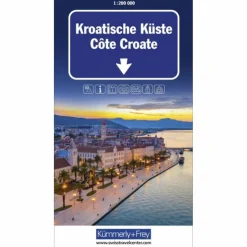 KROATISCHE KÜSTE STRASSENKARTE 1:200 000