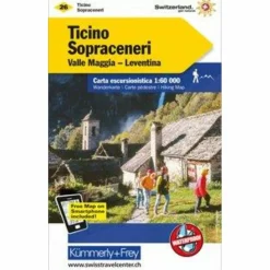 KUF SCHWEIZ WANDERKARTE 26 TESSIN - Wanderkarte