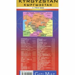 KYRGYZTAN GEOGRAPHICAL MAP 1 : 750 000 - Straßenkarte