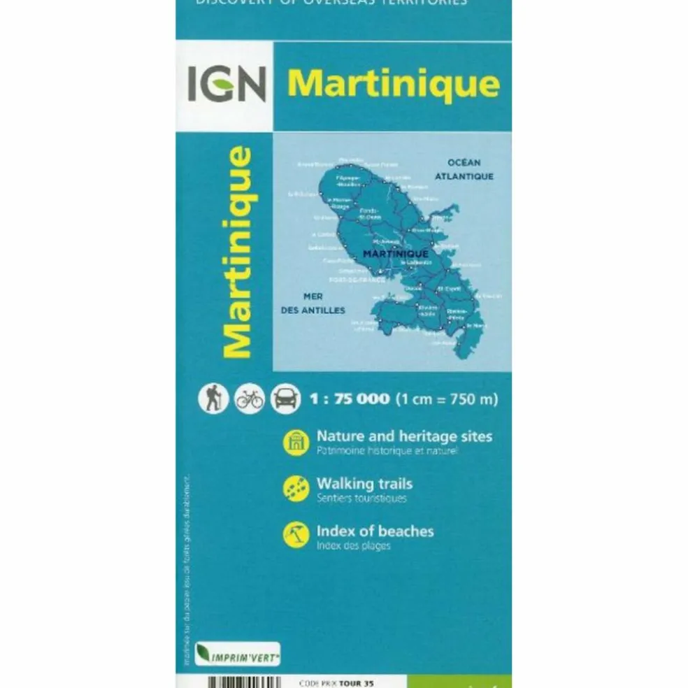 LA MARTINIQUE 1:75 000