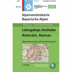 LATTENGEBIRGE, REITERALM, RAMSAU 1:25 000 - Wanderkarte