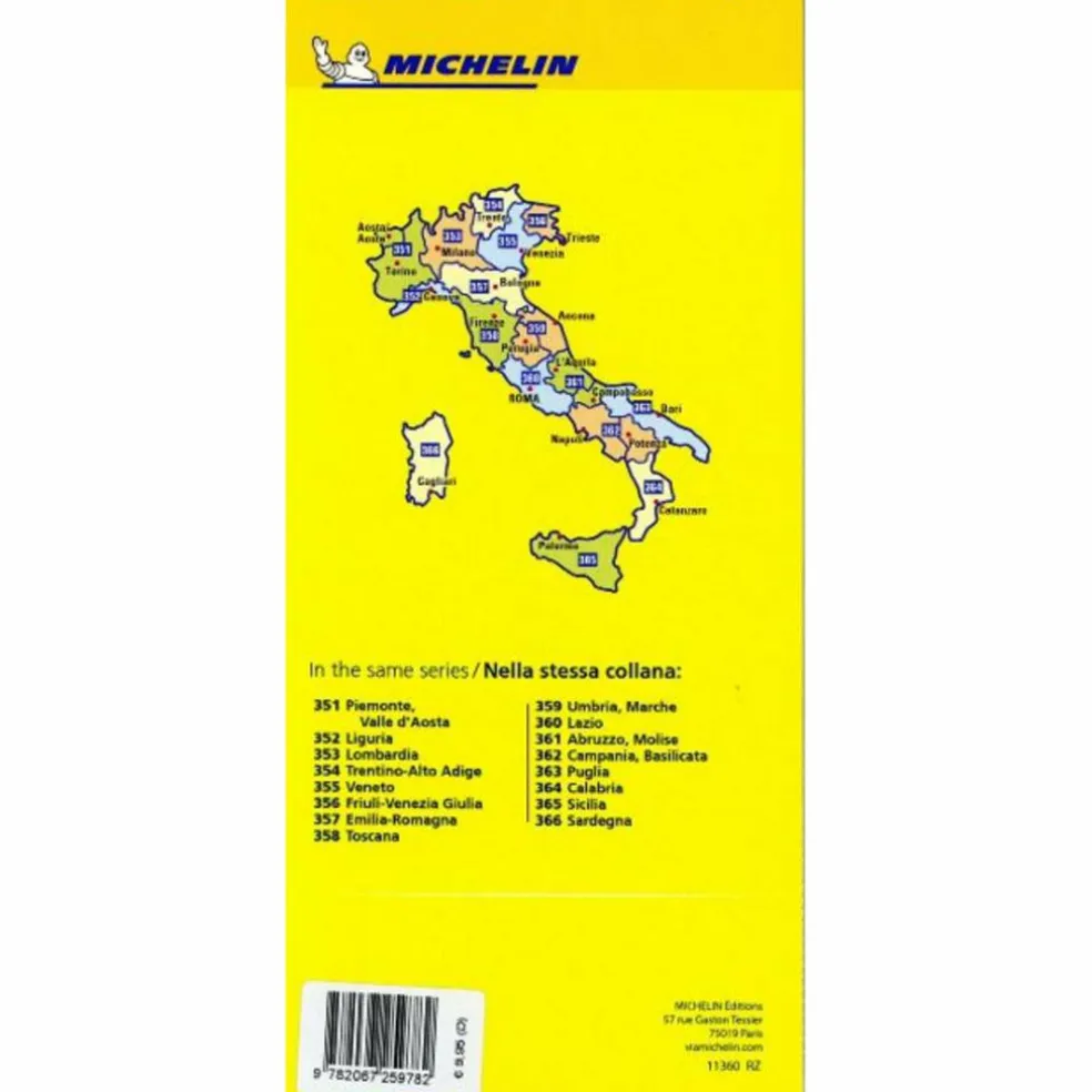 LAZIO - MICHELIN LOCAL MAP 360 - Straßenkarte